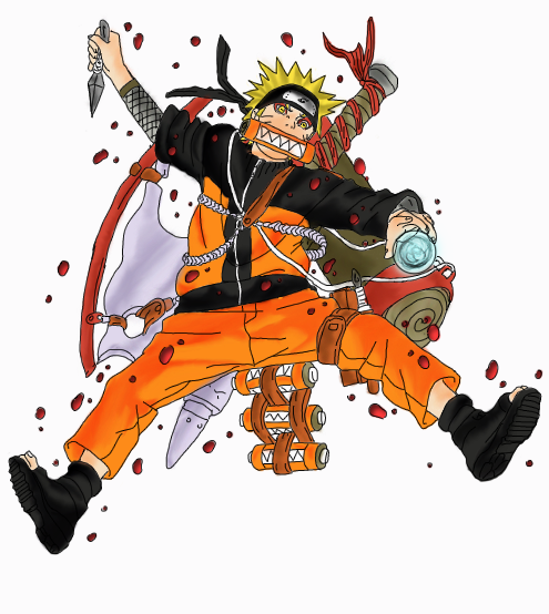 Naruto lineart and color