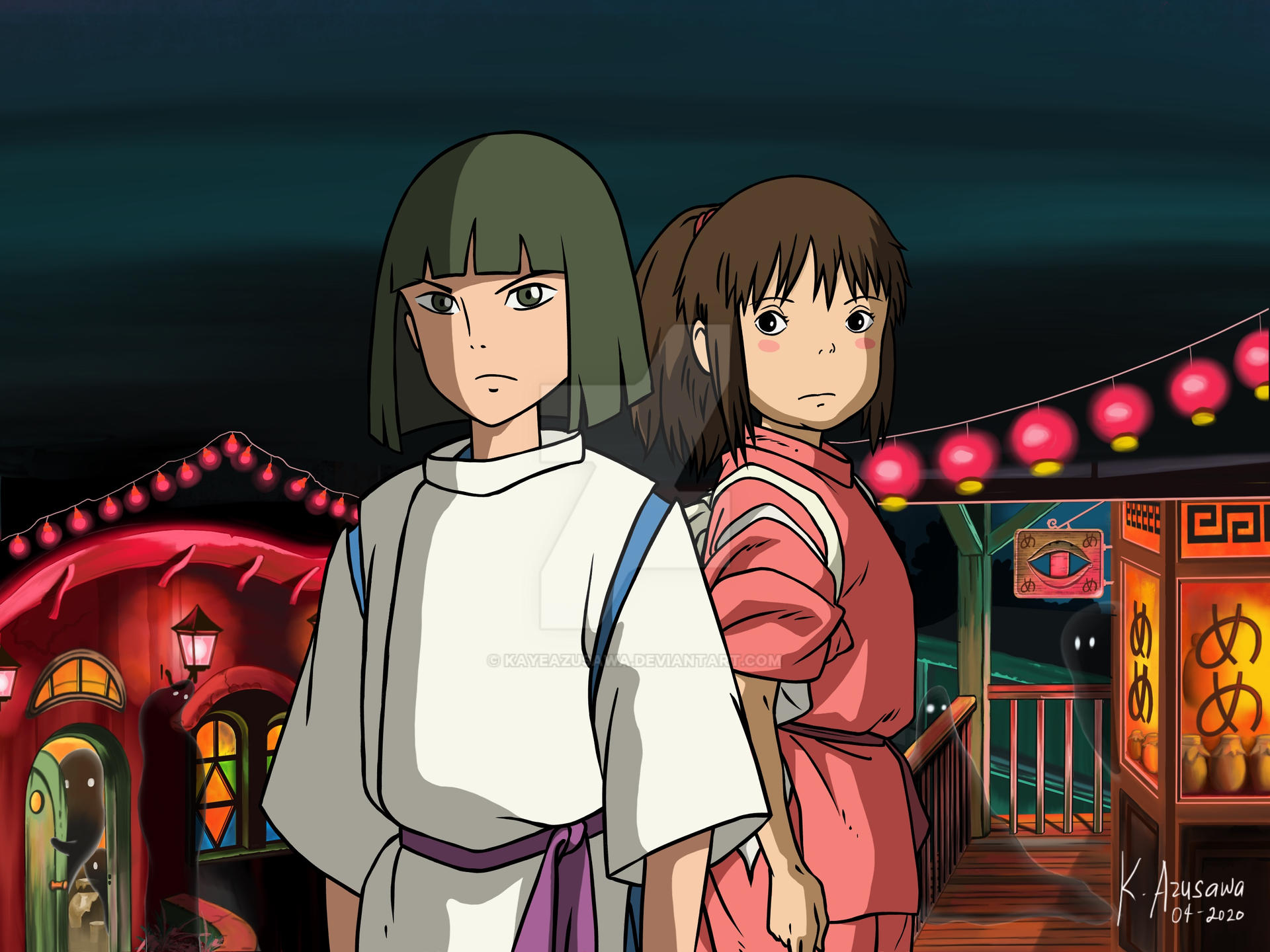 Haku And Chihiro Spirited Away By Kayeazusawa On Deviantart