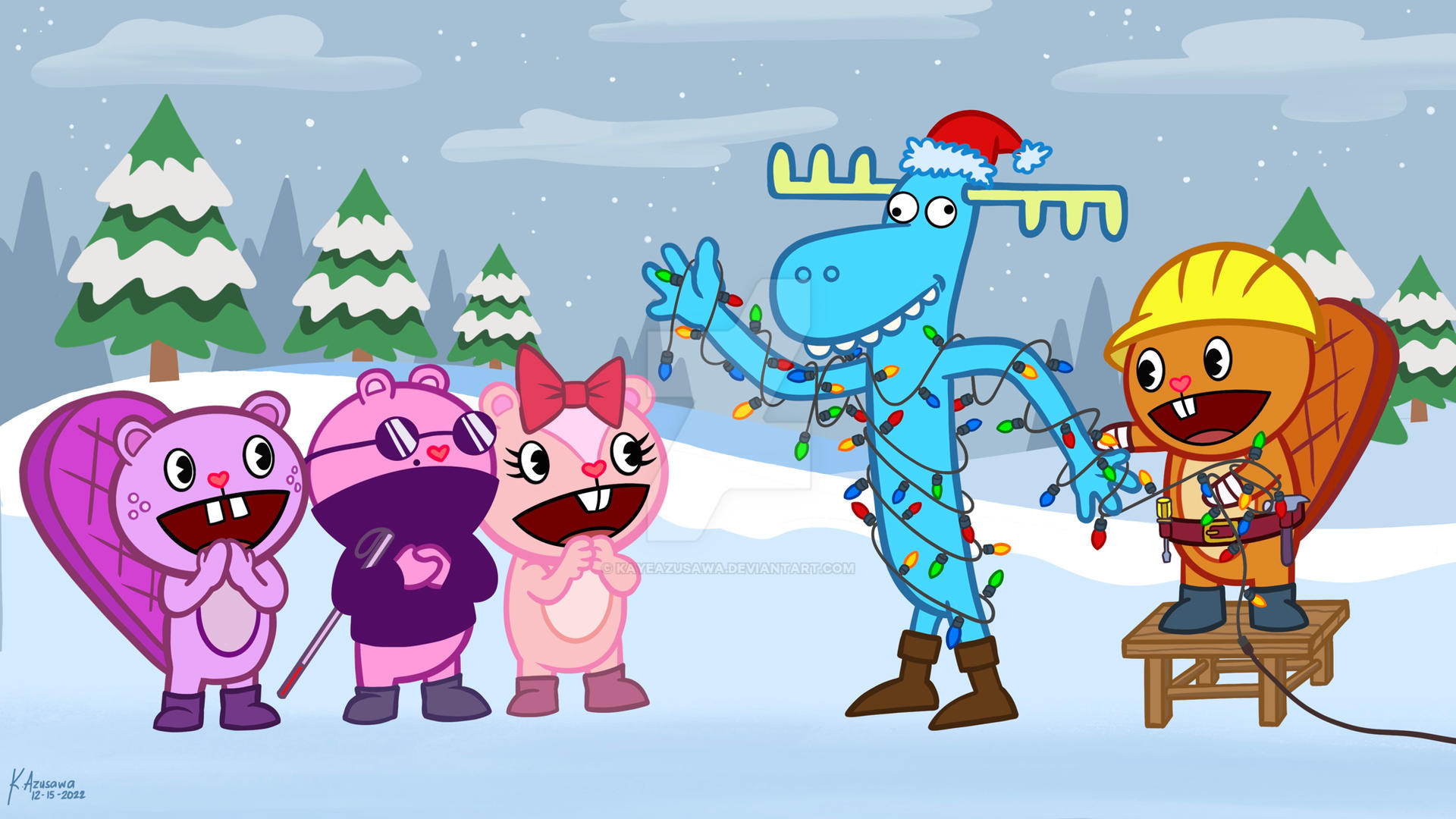 HTF Light Up Lumpy by kayeAzusawa on DeviantArt