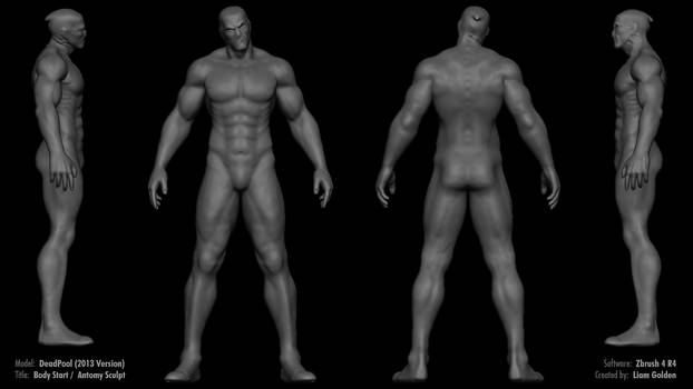 Deadpool body/ Anatomy Sculpt