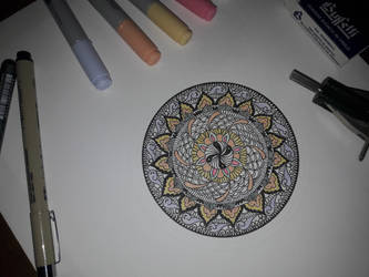 Starting colouring my mandala