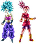 Kale and Caulifla (New Broly movie style) by Lordeblader on DeviantArt