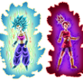 SSB Caulifla and SSR Kale