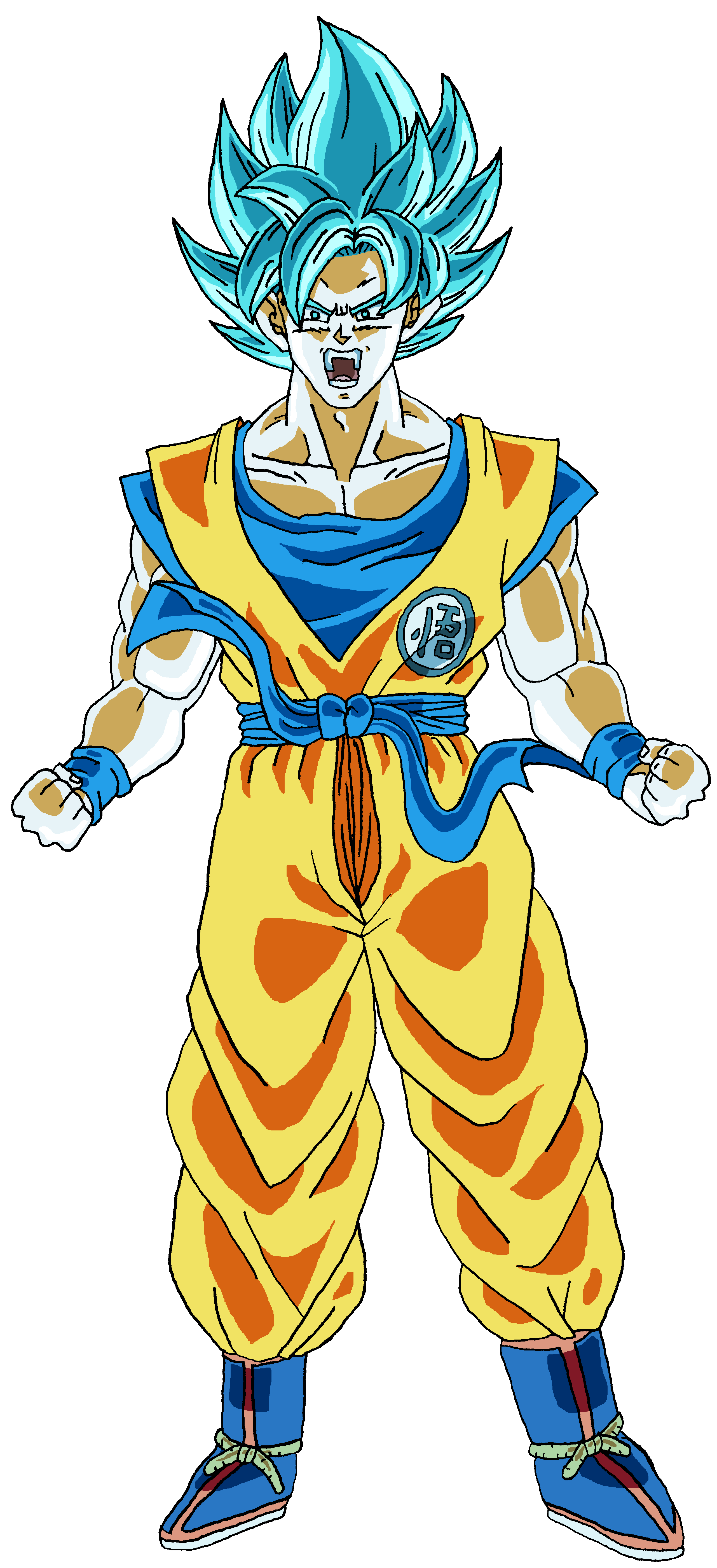 Dragon Ball S Super Saiyajin Blue Goku by J-BIRDSPRINGS on DeviantArt