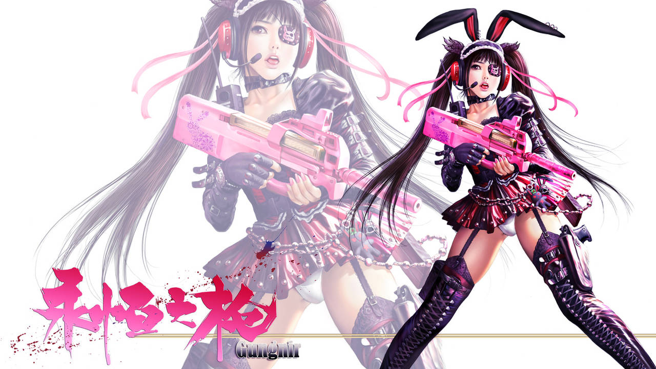 Armed rabbit girl by azazel1944