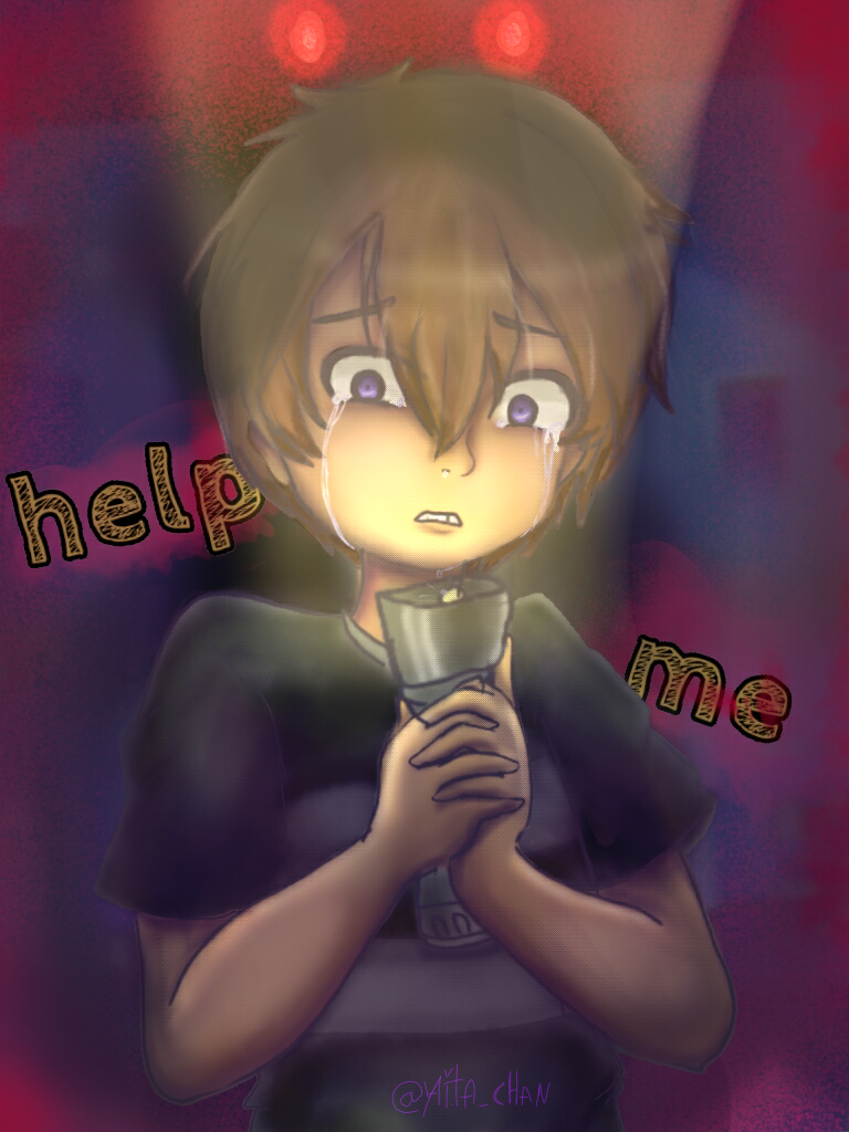 Fnaf 4 help me - crying child anime by yaita-chan on DeviantArt