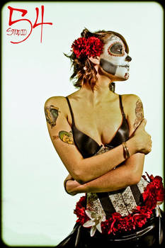 Sugar Skull Pin Up