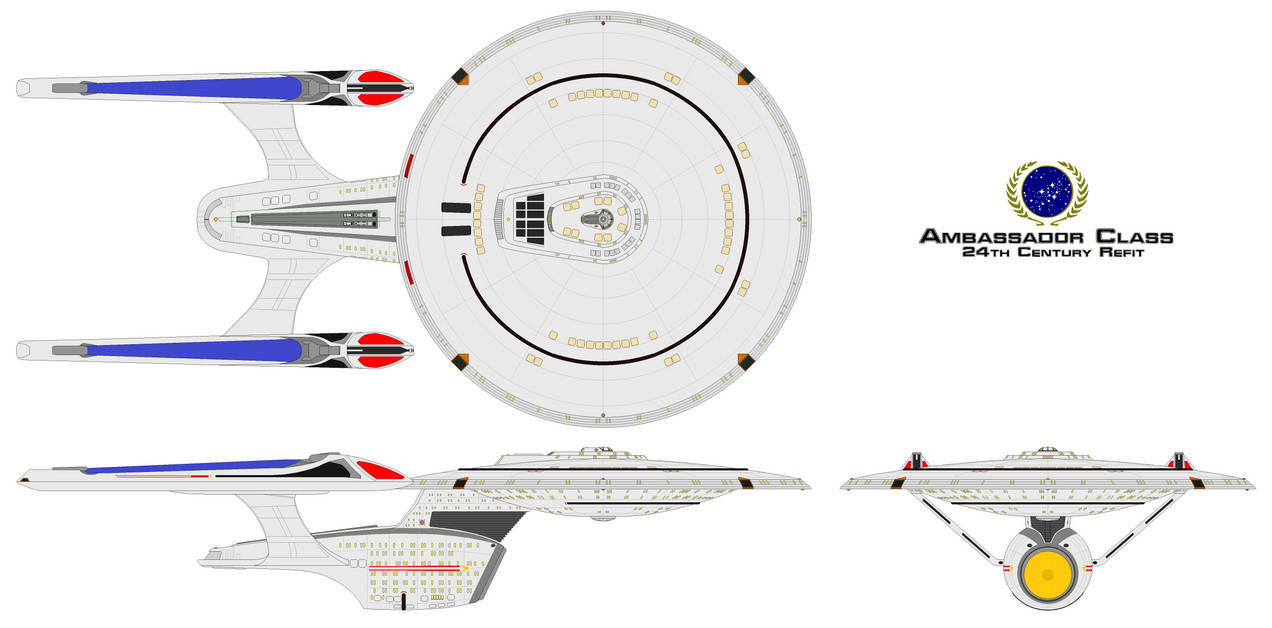Deviantart Ambassador Class Ambassador Class (24th Century) by Quantum808 on DeviantArt