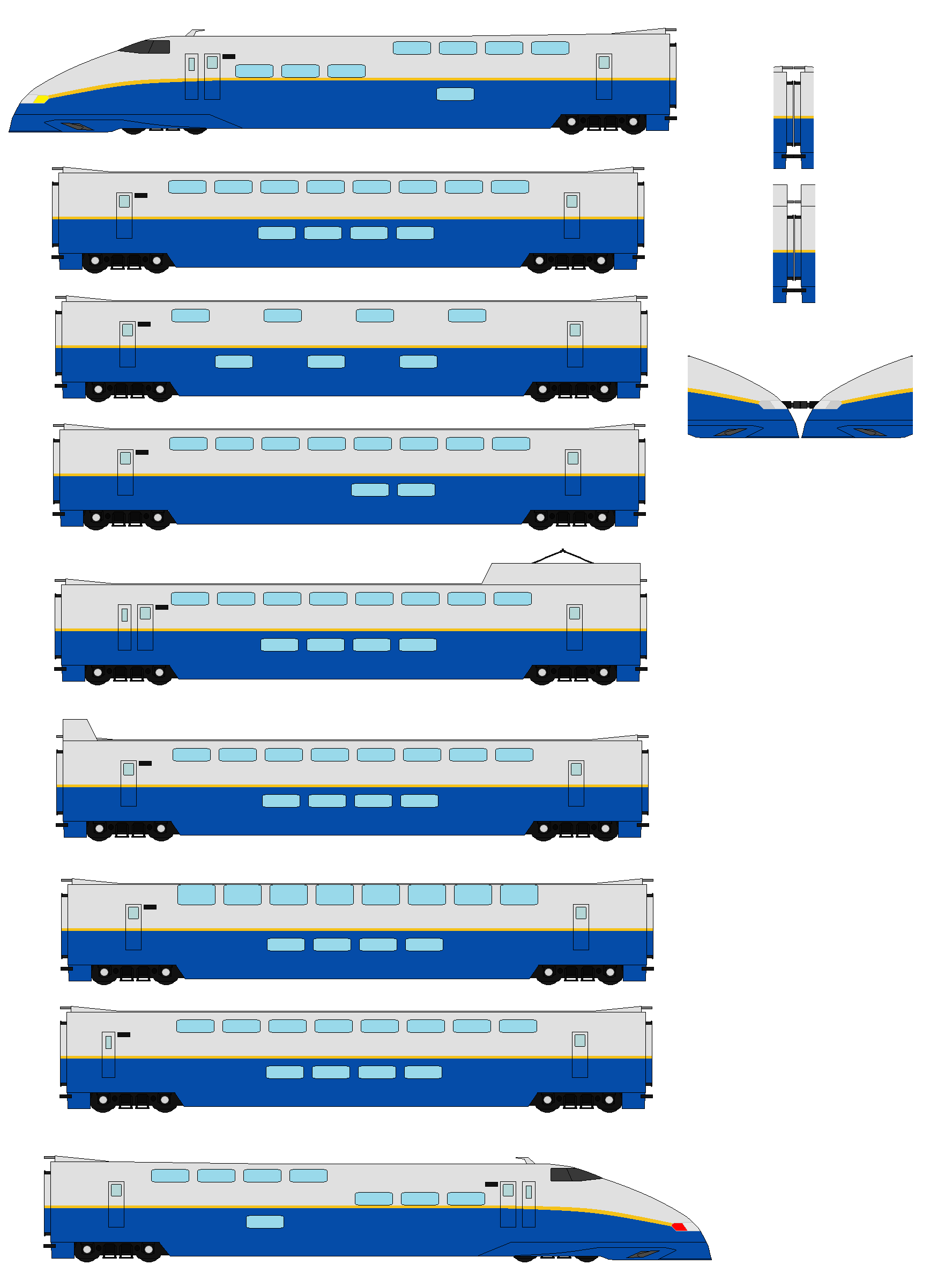 Collab Shinkansen (E4 Max Livery) by Quantum808 on DeviantArt