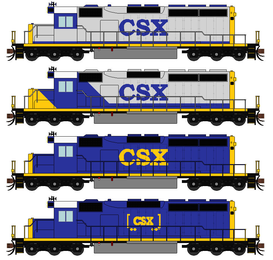 CSX SD40-2 by Quantum808 on DeviantArt