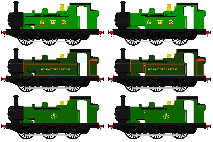 Gwr Train Colours GWR 1445 Class (Liveries) by Quantum808 on DeviantArt