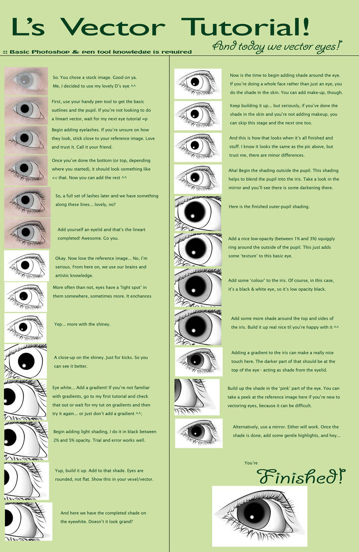 Vexel Tutorial - Basic Eyes by VAngelLJ