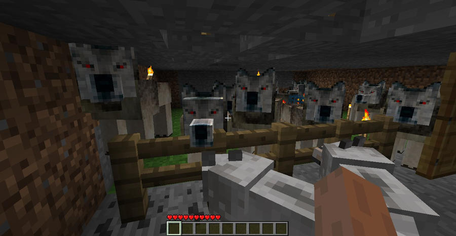 Minecraft Wolves by sasuri14 on DeviantArt