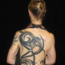 Abstract tribal back-piece.