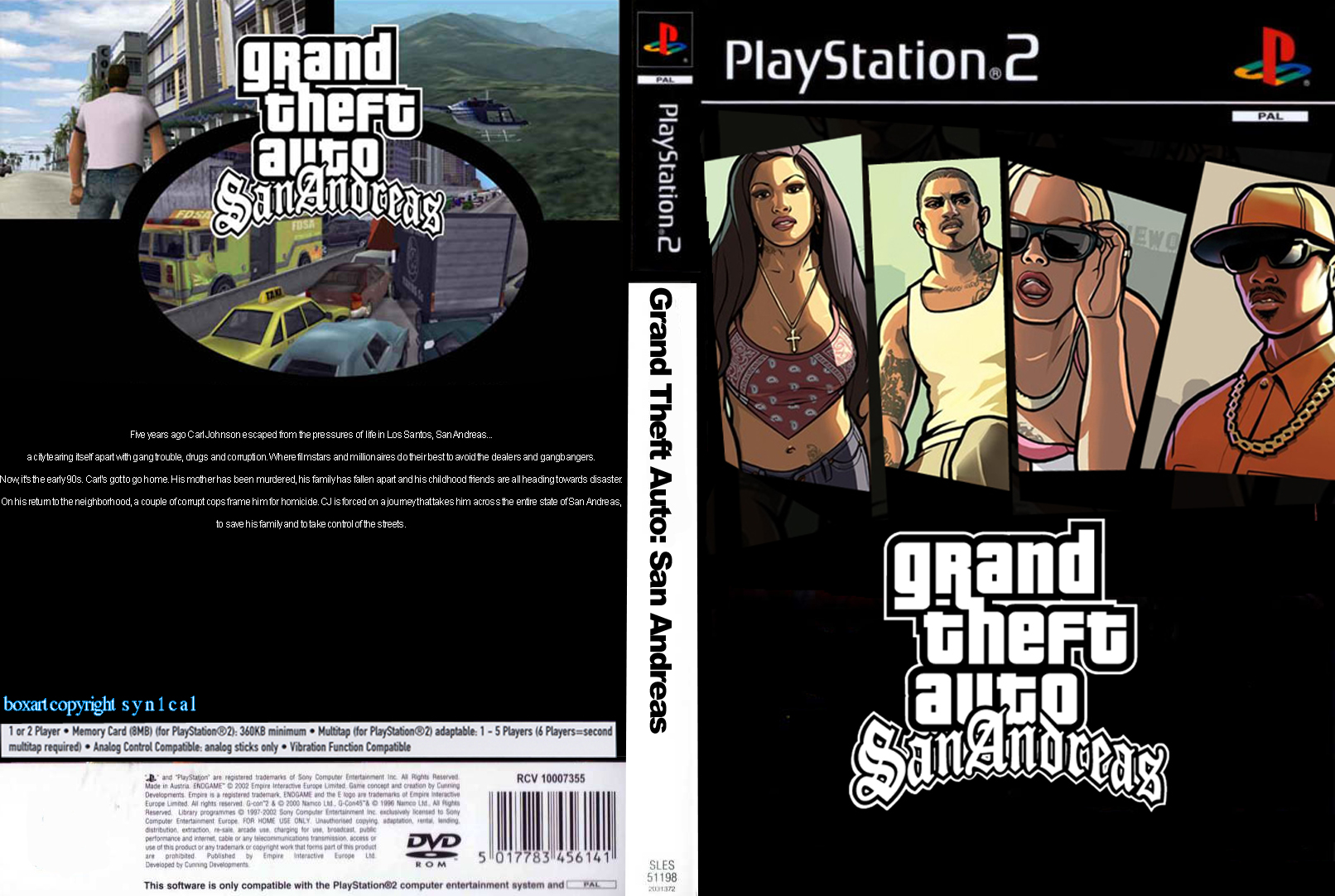 GTA San Andreas Game Cover by syn1cal on DeviantArt