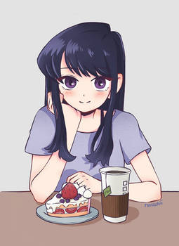 Komi-san and Strawberry shortcake 