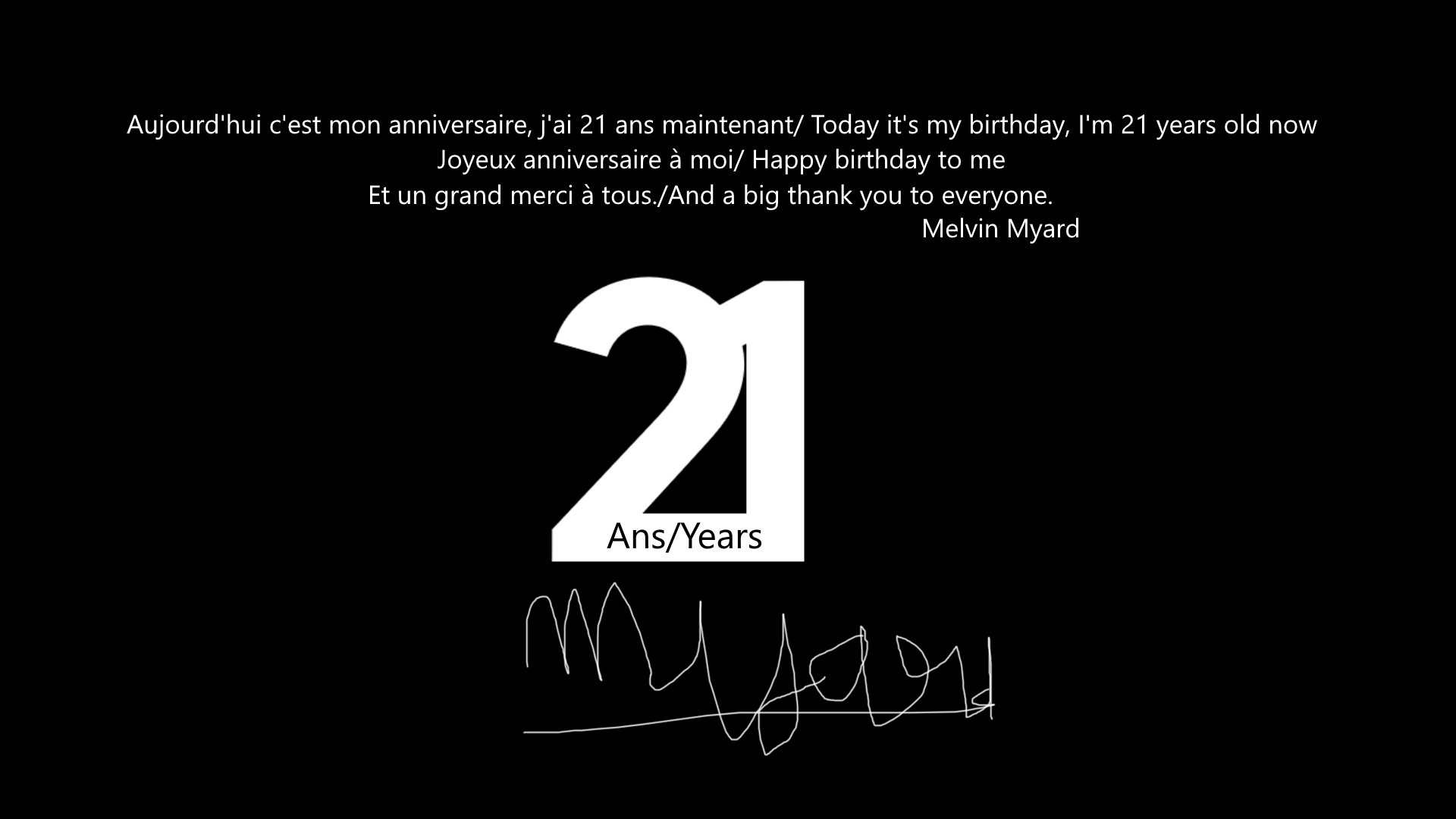 21 ans anniversaire - 7 My birthday for my 21 years by melvin764g on DeviantArt