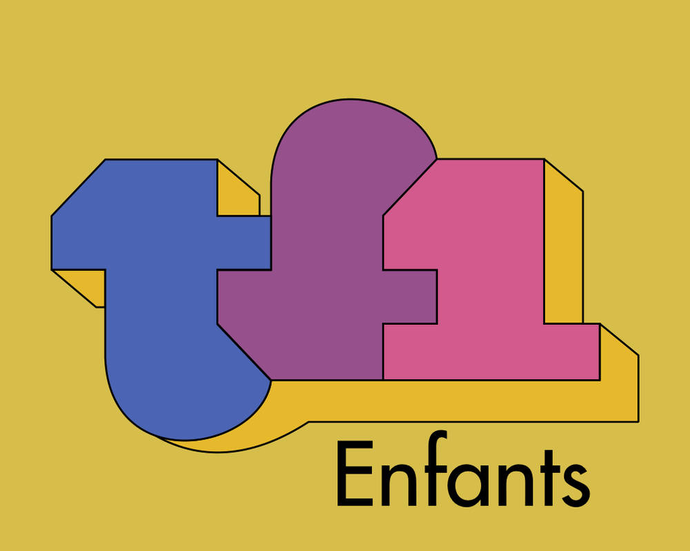 Tf1 Letters TF1 Enfants logo (1975) by melvin764g on DeviantArt