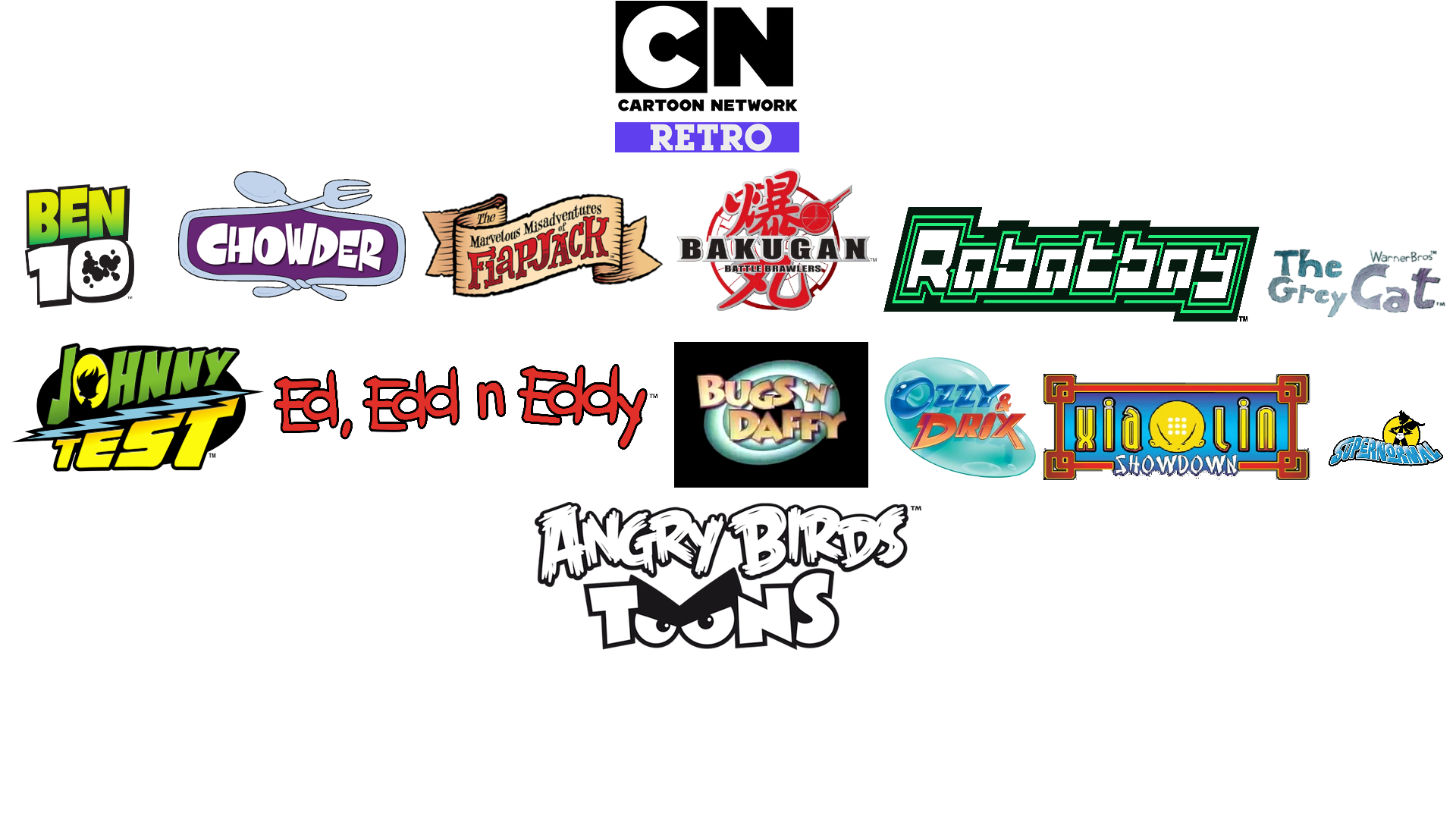 Cartoon Network RETRO Lineup by melvin764g on DeviantArt