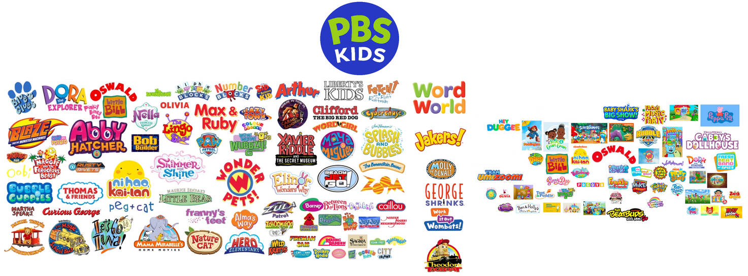 PBS Kids Full Lineup (with Noggin/Nick Jr Shows) by melvin764g on