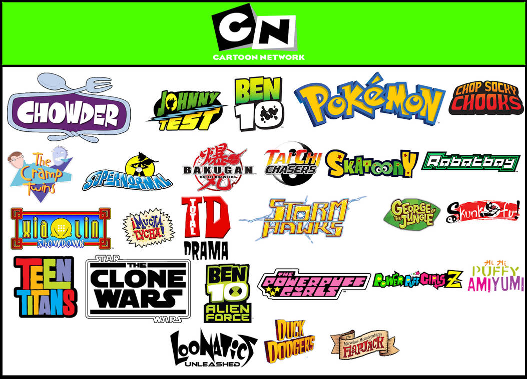 2007 Carttons Cartoon Network UK Shows Lineup (2007-2010) by melvin764g on DeviantArt