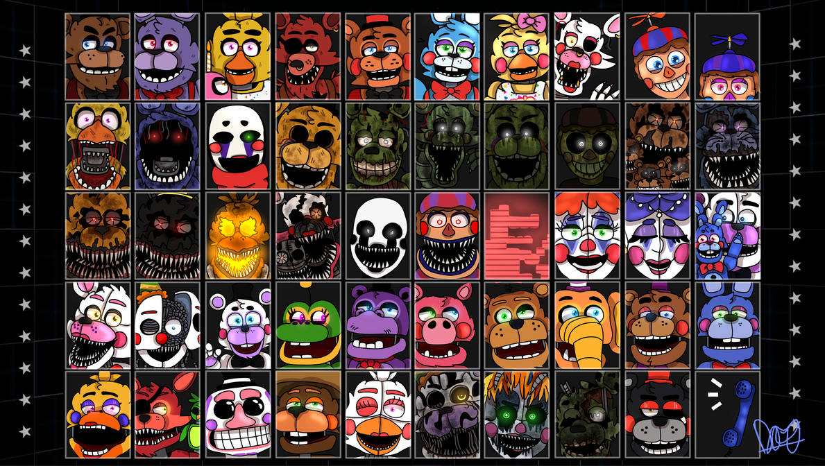 UCN roster redraw by dragon-does-art on DeviantArt
