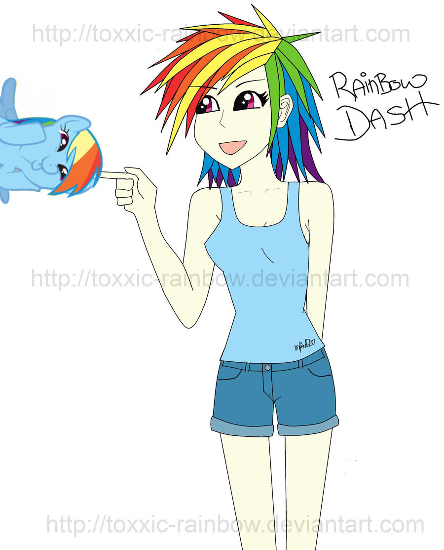 Human Rainbow Dash