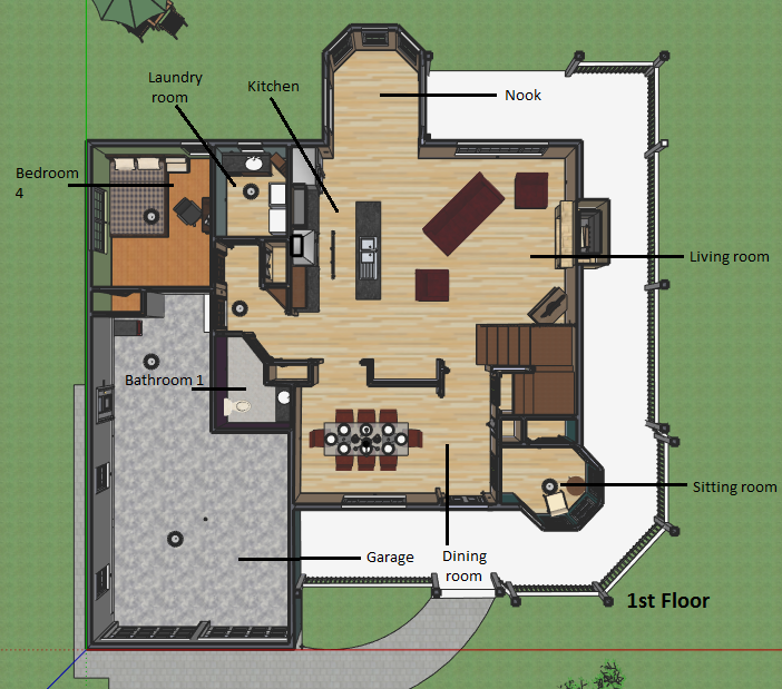 Google sketchup house