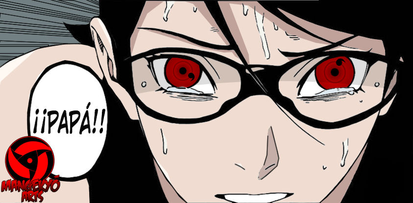 Sarada's mangekyo awakening by chairilanam on DeviantArt