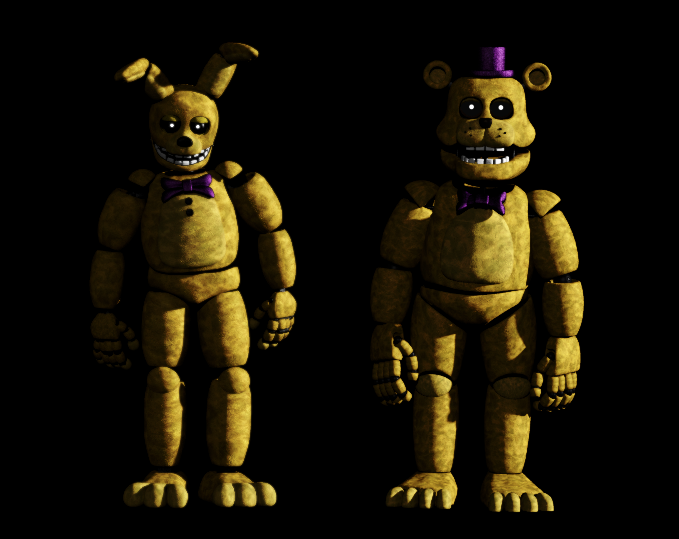 unwithered fredbear and springbonnie : r/fivenightsatfreddys