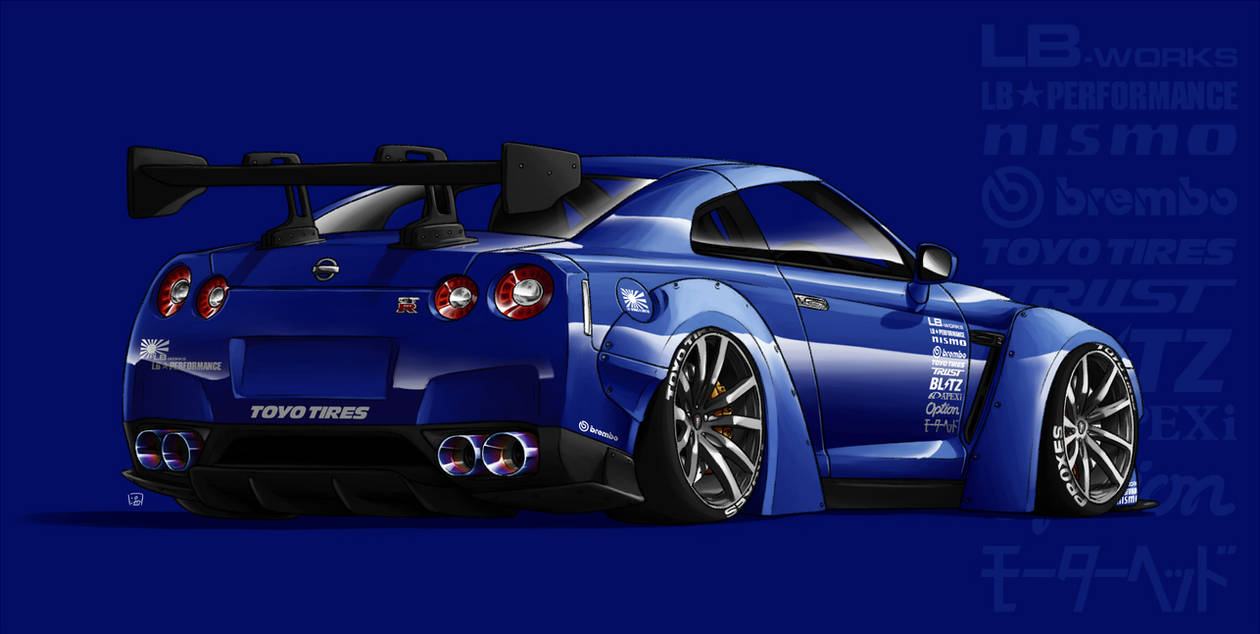 Commission 2 - LB Works GTR by Spoonboy on DeviantArt