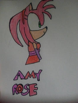 My drawing of Amy Rose from Sonic Boom!