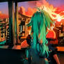 Neon Afterglow In A Broken Horizon