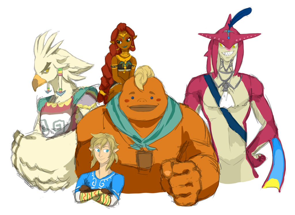 Link Botz loz: botw - link and friends by Miphica on DeviantArt