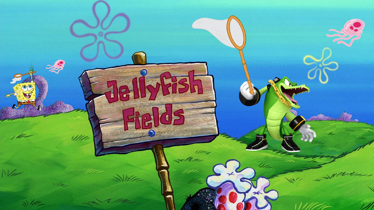 SpongeBob And Vector In Jellyfish Fields By RowanHines123 On DeviantArt spongebob-and-vector-in-jellyfish-fields-by-rowanhines123-on-deviantart
