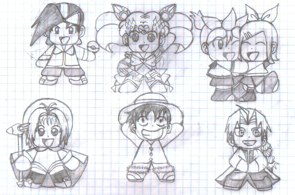 Chibi-style Practice by Pink-Lady03 on DeviantArt