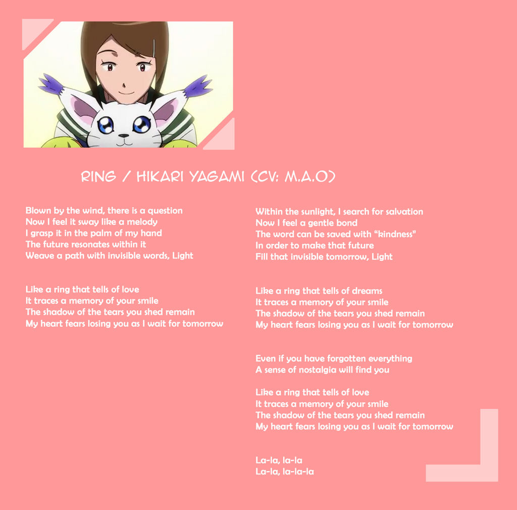 [Lyrics] Ring