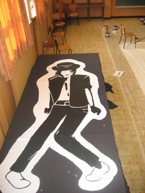 Michael Jackson Stencil