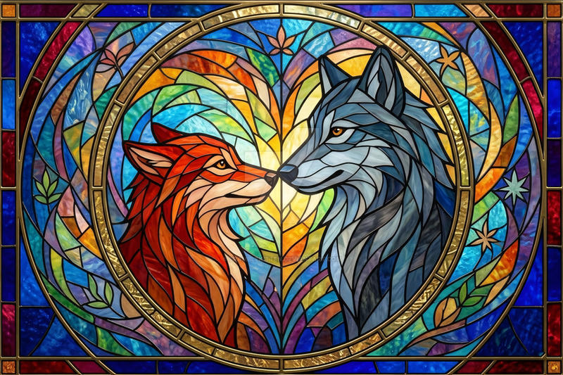 Glass Wolves Rat Wolves Glass Art by bramblekitten on DeviantArt