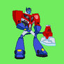 Optimus Prime (animated) CPS2 style sprite