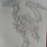 Bird Skeleton - Drawing by Denis.W