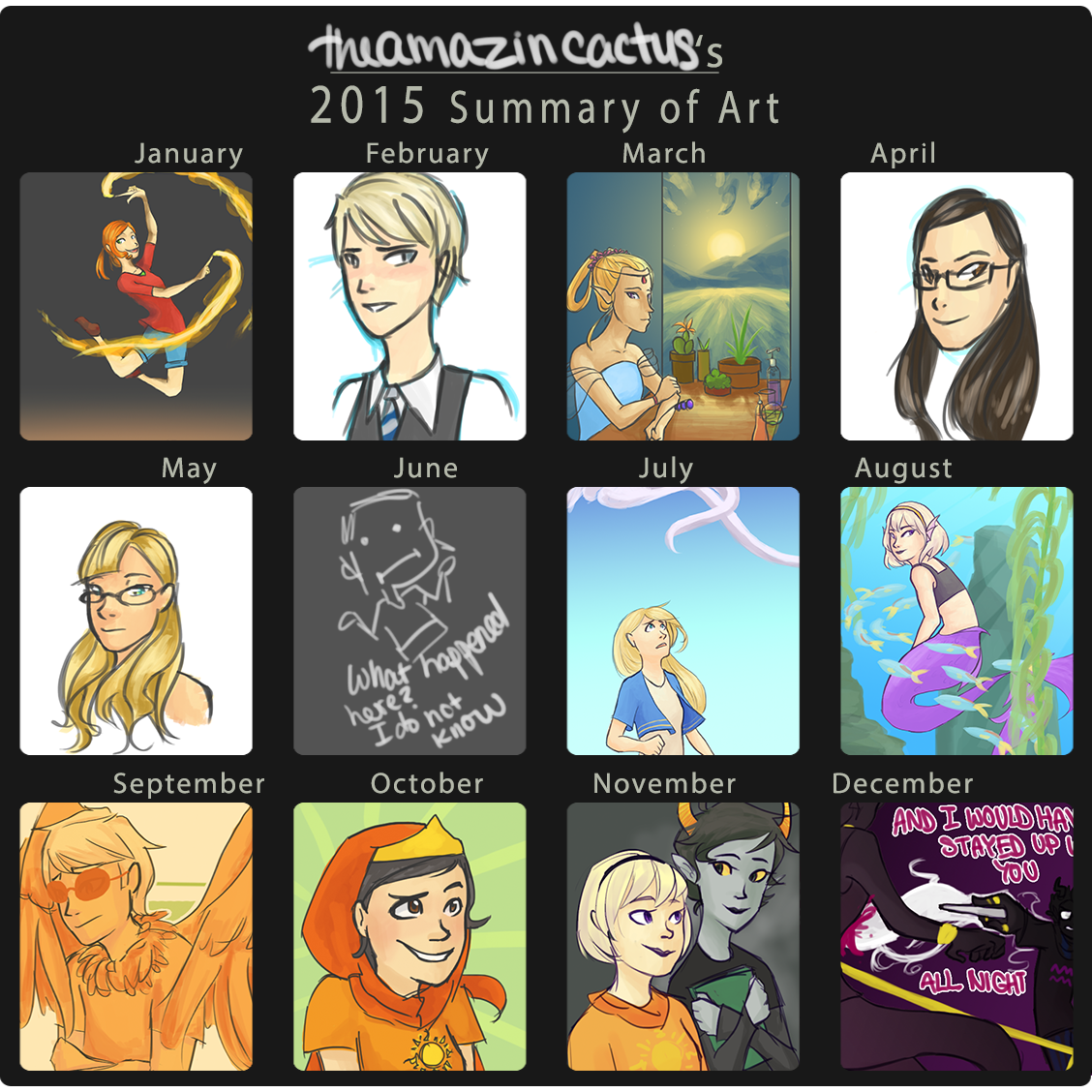 theamazincactus 2015 Summary of Art