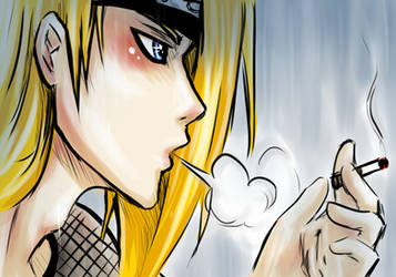 Deidara: Smoke in the Rain