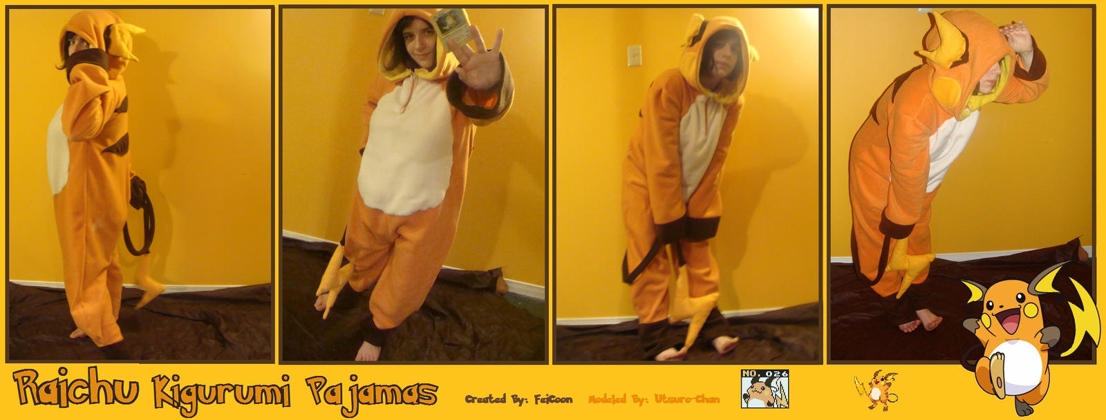 Raichu Kigurumi Pajamas