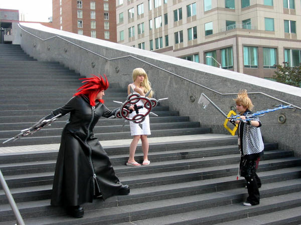 Axel and Roxas fight by ericadyria on DeviantArt