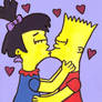 Bart and Nikki Kissing