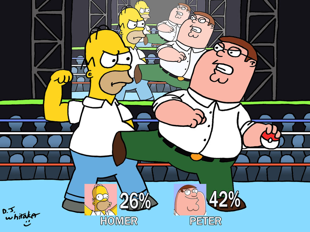 Homer vs Peter on Smash