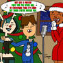 Gwen, Cody, Sierra singing Christmas Time