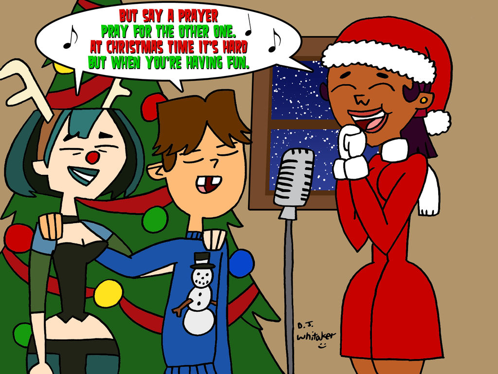 Gwen, Cody, Sierra singing Christmas Time