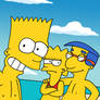 Simpsons Kids Spring Break Selfie
